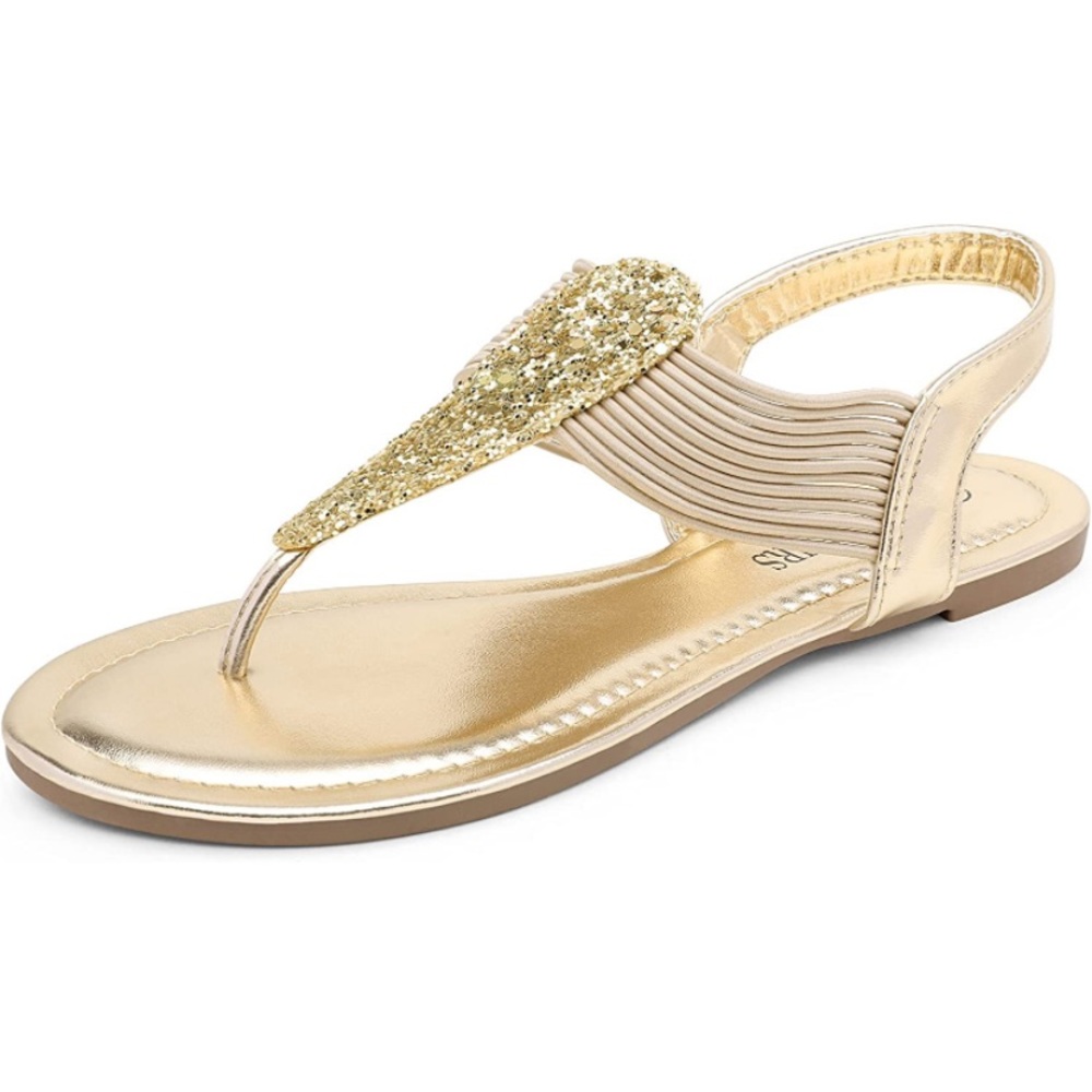 Gold Sandals Size 10